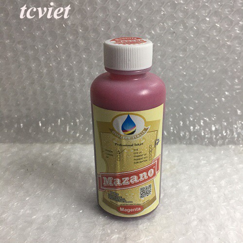 Mực in chuyển nhiệt Pigment UV Mazano - Màu đỏ